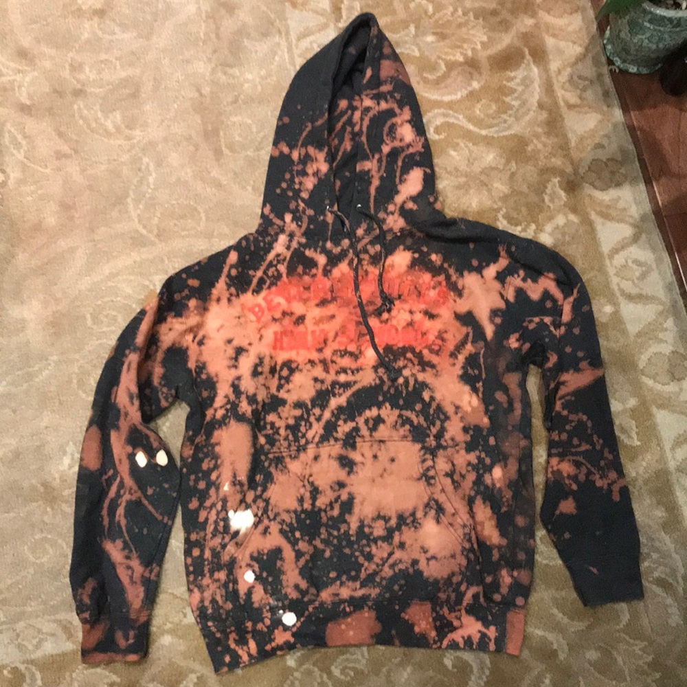Beverly Hills high school acid wash hoodie